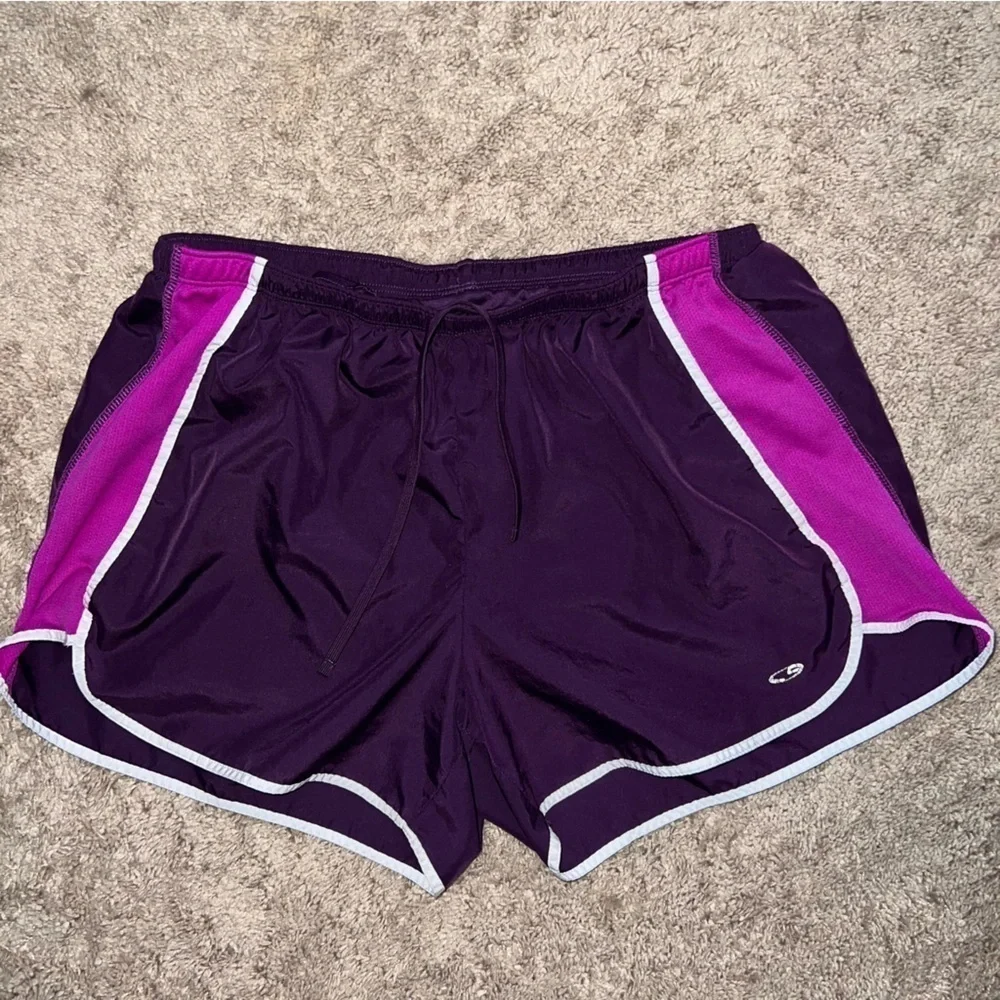 3/$25 🍄 C9 by Champion Mesh Side Panel Purple Running Shorts Size Large